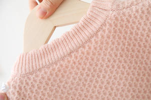 2025 nuevo estilo coreano lindo conejo 3D conejo 3D moda Otoño e Invierno niñas <span class=keywords><strong>Chaleco</strong></span> de punto suéter para niños - Product Image 6