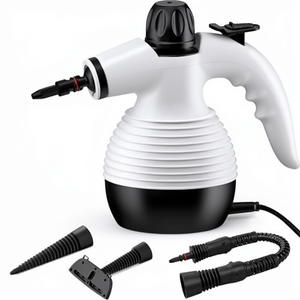 Limpiador a Vapor Eléctrico Portátil Modelo SC301 con Tanque de 0.9L, Multiusos, para Uso Doméstico, con Bloqueo de Seguridad y 10 Accesorios - Elimina Manchas - Product Image 1