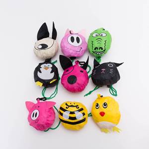 Bolsa de Compras Plegable Ecológica con Diseño de Animales de Dibujos Animados, Bolsa de Almacenamiento de Poliéster, Bolsa de Mano Promocional Personalizada - Product Image 4