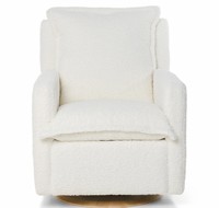 NOVA-Ensemble canapé inclinable électrique en laine d'agneau, fauteuil à bascule avec USB