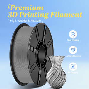 KELEIDI 3D-Drucker PLA+ Verbrauchsmaterial Grau Hochfestes FDM-Material 1,75mm Flach und Glatt Verdrahtbar 1kg Nettogewicht - Product Image 2