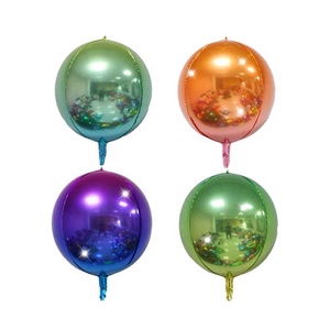 Mới Nhỏ 10 12 <span class=keywords><strong>Inch</strong></span> 4D Sphere Foil Bóng Tinh Khiết Màu Nhôm 4D Foil Bóng Đảng Wedding Giáng Sinh Trang Trí - Product Image 5