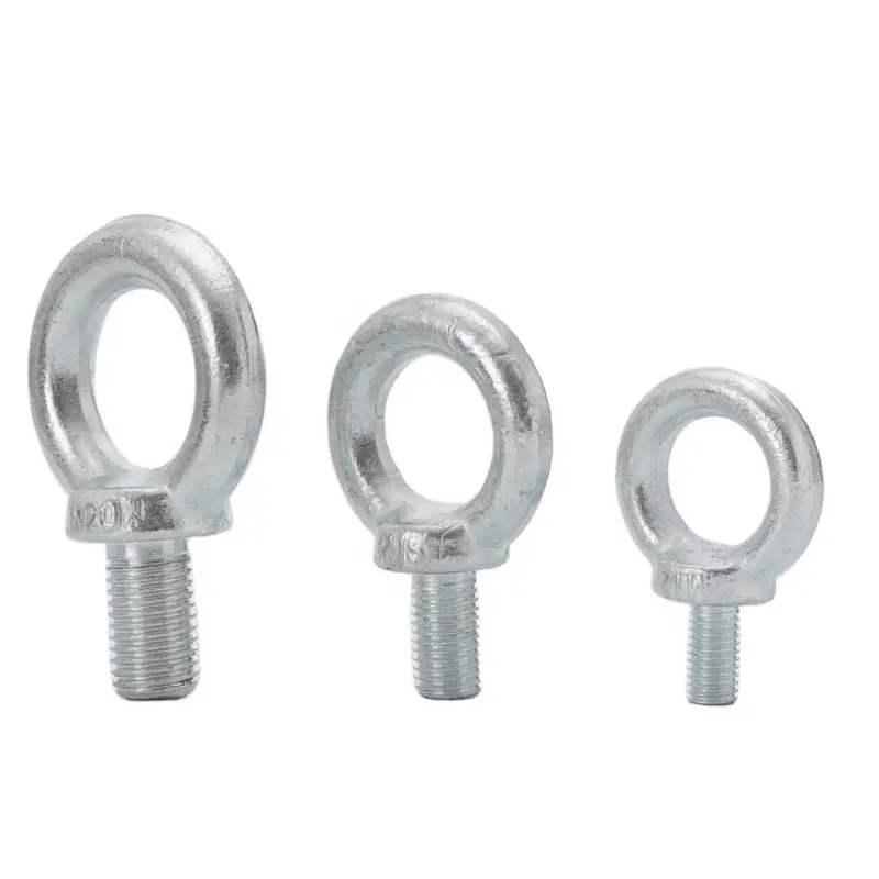 High Quality Carbon Steel Forged Galvanized Collar Eyebolt DIN580 M48 Lifting Eye Ring Bolt Screw With Nut Stainless