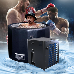 Refroidisseur d'eau pour bain de glace ZT Factory 1,5 CV à refroidissement par eau, compresseur télécommandé, pompe intégrée, filtre, contrôle précis - Product Image 2