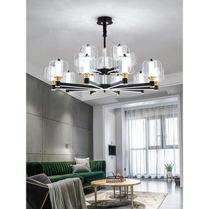 Lustre de style nordique minimaliste moderne pour villas de luxe, technologie intelligente prise en charge, luminaires suspendus élégants et grandioses pour le salon - Product Image 1