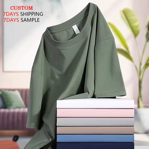 Camiseta Personalizada con Serigrafía 100% Algodón, Unisex, Oversize, Hombros Caídos, Alta Calidad, Pro Club, Unisex, Peso Pesado, para Hombre - Product Image 1