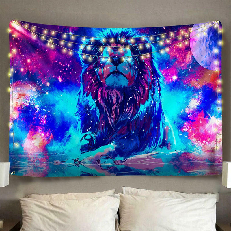 Space Lion Tapestry