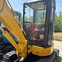 Mini-excavatrices Komatsu Pc30 Pc25 Pc35 d'occasion de 35 tonnes à vendre, équipement de construction compact et efficace avec moteur, boîte de vitesses