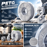 Filamen MEIJIMEI PETG Diameter 1.75mm Suhu Cetak 240C/250C 1kg/5kg Printer 3D FDM Buatan Guangdong