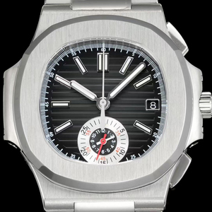 Top-grade PP 5980 stainless steel black dial <strong>chronograph</strong> <strong>automatic</strong> mechanical men's collectible wristwatch - Product Image 2