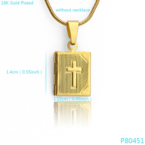 FS unisexe plaqué or en laiton <span class=keywords><strong>Photo</strong></span> boîte jésus Style <span class=keywords><strong>croix</strong></span> pour bijoux religieux fins Christian Type mode pendentifs et breloques - Product Image 6