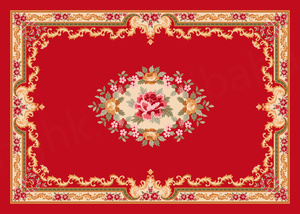 Alfombra Persa Floral Negra de Lana Impresa en 3D, Alfombra Teppich Karpet Hecha a Mano de Seda para Sala de Estar, Dormitorio y Otros Áreas - Product Image 4