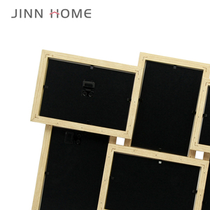 Jinn Home <strong>Large</strong> Wall Decoration Eco-Friendly 4 Color Wooden Photo <strong>Frame</strong> 6 PCS 10x15cm Poster Gallery <strong>Collage</strong> Art Customized Logo - Product Image 4