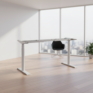 Escritorio Eléctrico Moderno Convertible de Metal ZGO con Altura Ajustable para el Hogar y la Escuela, 575-1255 mm, <span class=keywords><strong>2</strong></span> Motores, Blanco - Product Image 1