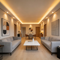 Foco LED COB AR111 de 20W 25W con Carcasa de Aluminio Fundido a Presión Plateada, Sin Parpadeo, Apto para Sala de Estar y Salón de Exposiciones