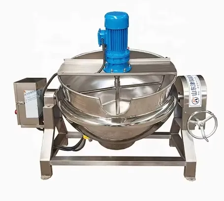 50 to 1000 Liter Gas Heating Electric Jacketed Kettle Cooking Double steam jacketed kettle Industrial Cooking Pot