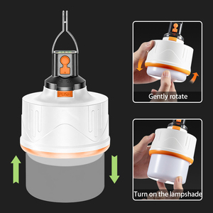 Lampe de camping portable d'extérieur, lampe de rue 2-en-1 télescopique <span class=keywords><strong>rechargeable</strong></span>, ampoules LED d'urgence pour le camping - Product Image 3