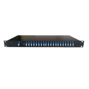 1U Châssis Rack Mount Gaussian Athermal AWG WDM Module100G DWDM 40CH Passive Mux Demux 100Ghz 40 Canaux - Product Image 1