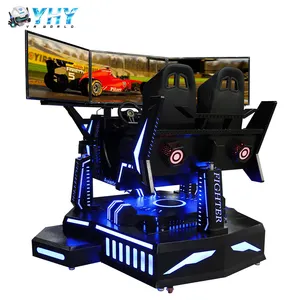 Deux joueurs Motion F1 formule Motion Chair Driving Game Set 3dof 3 écrans Vr Car Racing Simulator