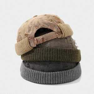 Autumn Winter Fashion Trendy Retro Distressed Docker <b>Hat</b> <b>for</b> Men Women Personalized Street Style Baseball Cap - Product Image 1