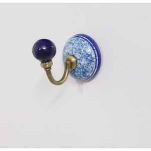 PARIJAT Handicraft Multi-Colored Ceramic Wall Hook <b>Hanger</b> <b>Key</b> Holder Hat/Clothes Hangings for Bathroom Hand Painted - Product Image 4