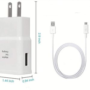 Adaptateur de chargeur mural, câble Micro USB à charge rapide pour Sams S7/S7 Edge/S6/S6 Plus/A6/J7/J3/ Note 5 4 - Product Image 5