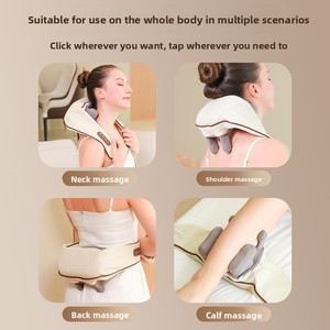Masseur portable sans fil HUANG KAI K7 pour le cou et les épaules, style châle, avec fonction de pétrissage et chaleur, rechargeable, idéal pour le bureau et la maison, cadeau apaisant - Product Image 3