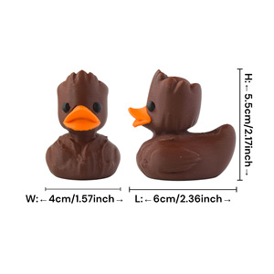 Vashine Jouets créatifs en forme de canard <span class=keywords><strong>Groot</strong></span> imprimés en 3D, décoration d'intérieur en PLA, collection de canards de dessin animé, matériau écologique, jouets amusants - Product Image 2