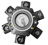 Équipement DJ super abordable LED 150W Cyclone 6 bras Bee Eye 3-en-1 faisceau-strobo-laser moving head