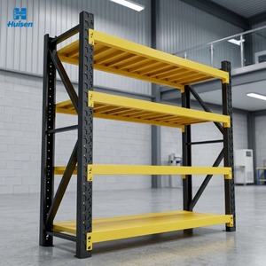 Système d'étagères à longue portée réglable, rayonnage d'entrepôt à charge moyenne pour opération de picking manuel, unités de rayonnage en acier - Product Image 1