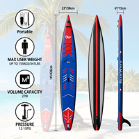 Planche de paddle gonflable de course, nouvelle conception OEM, fabriquée en Chine, pour hommes, lacs et rivières