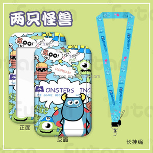 Dễ thương phim hoạt hình Woody Monster-Crew chủ thẻ dây buộc chống mất tên huy hiệu xe buýt làm việc ID thẻ Trường hợp với dây buộc - Product Image 4