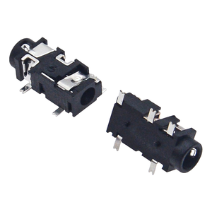 PJ-327E Conector de Audio Estéreo de 3.5mm, Montaje SMT de 5 Pines para PC/Computadora, Carcasa de Plástico, Conector Hembra - Product Image 4