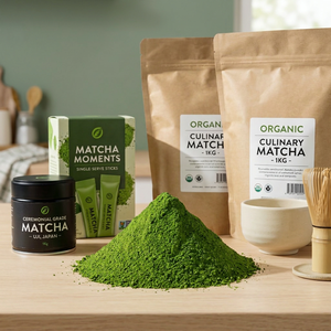 Auténtico Té Verde Matcha en Polvo, Ceremonial Japonés, Orgánico, Puro, Molido Fino, a Granel, OEM, Etiqueta Privada, Paquete Personalizado, Venta al Por Mayor - Product Image 1