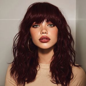 <span class=keywords><strong>Pelucas</strong></span> Rojas SMILCO <span class=keywords><strong>de</strong></span> Gran Venta Moda Europea y Americana para Dama <span class=keywords><strong>Pelucas</strong></span> <span class=keywords><strong>Baratas</strong></span> a Bajo Precio Modelo SM035 - Product Image 3