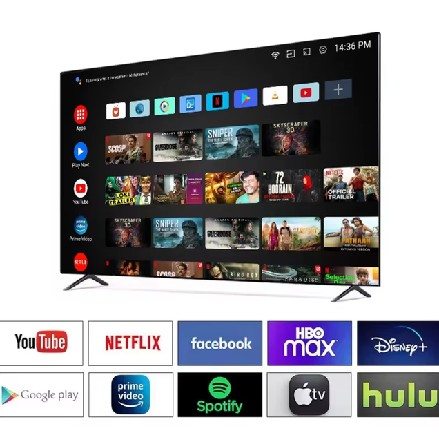 Factory New Product 43/50/55/65 Inch LED & LCD HD TVS/Television Google Android WiFi Wireless Grade 1080P SMART TV Good Price