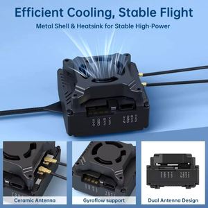 ชุดอุปกรณ์ CADDX Walksnail <span class=keywords><strong>Avatar</strong></span> GT 2W VTX Gyroflow 1080P 100fps เสาอากาศคู่ ระบบมองเห็นกลางคืน Starvis <span class=keywords><strong>II</strong></span> เซ็นเซอร์ ระยะไกล สำหรับโดรน FPV - Product Image 5