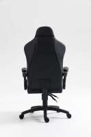 Chaise de course de jeu de bureau ergonomique au design tendance avec appui-tête et lombaire