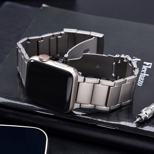 สายโลหะไทเทเนียม Jaetium สำหรับ Apple Watch Ultra 3 2 49 มม. 10 42 มม. 46 มม. สายโลหะหรูหรา - Product Image 5
