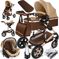 Poussette Bébé Luxe 3-en-1 de Haute Qualité avec Siège Auto, Système de Voyage Multifonctionnel et Panoramique – Offre Spéciale