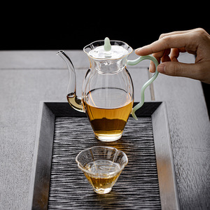 Heat Resistant Borosilicate Glass Teapot With Lid Transparent For Afternoon <b>Tea</b> Fruit <b>Tea</b> Flower <b>Tea</b> Kung Fu <b>Tea</b> <b>Set</b> - Product Image 2