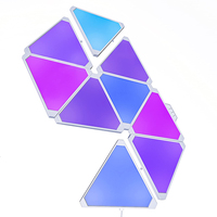 Lampe LED RGB en forme de triangle, éclairage mural tactile, contrôle par application mobile via Wifi, design moderne, luminaire décoratif d'intérieur, idéal pour un hôtel