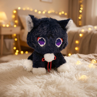 Nouvelle Peluche Chat Sauvage Éparpillé 22CM-28CM Rembourrée Coton PP Super Douce Mignonne Poupée Chat Taille Personnalisée OEM Vente en Gros
