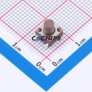 TSB06331-070D332DH-R0700 Tactile Switch SMD-4P,6.1x6.1mm Switch Single Pole Single Throw Round Button 1.8N 6.1mm - Product Image 1