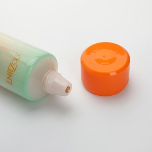 Tube cosmétique rond en plastique compressible de luxe personnalisé de 160 ml pour lotion - Product Image 2