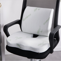 Coussin lombaire confortable en mousse à mémoire de forme pour le soutien du bas du dos, pour le bureau, la voiture et l'avion, amovible et lavable, soulage la douleur