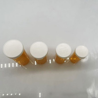 Flacon à pilules en plastique avec bouchon fin et simple en plastique, couleur personnalisée, cylindre droit pour la distribution de comprimés, flacon rond en PET