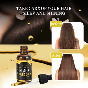 Siero <span class=keywords><strong>Olio</strong></span> per Capelli al Nocciolo Nero <span class=keywords><strong>di</strong></span> Alta Qualità, Idratante, Nutriente, Riparatore, Migliora la Secchezza e Dona Morbidezza - Product Image 4