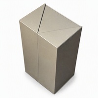 Boîte cadeau pour vin à double porte magnétique pliable de couleur champagne, emballage en carton rigide, logo personnalisé