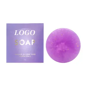BLIW LOGO personalizzato Private label 80g Anti invecchiamento idratante collagene bellezza 24K gold soap